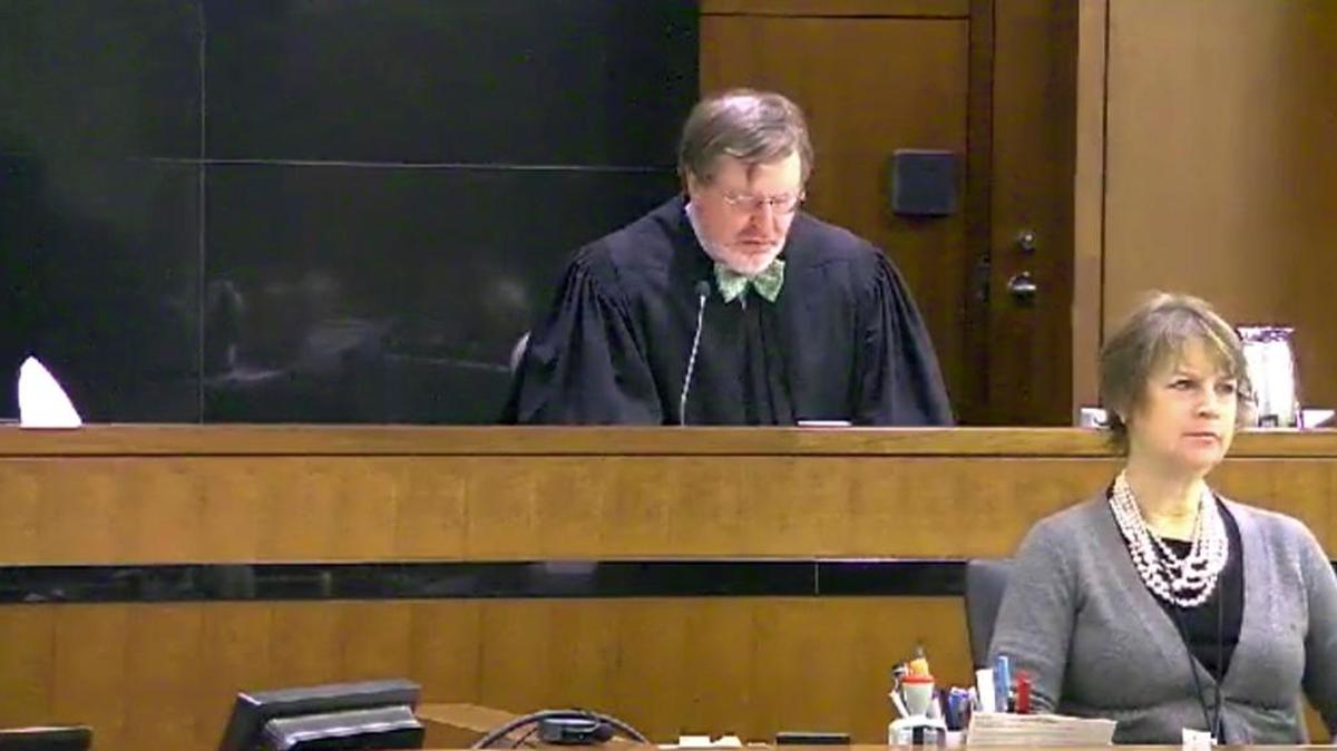 This still image taken from United States Courts shows Judge James Robart listening to a case at Seattle Courthouse on March 12, 2013 in Seattle. Robart placed a nationwide hold on President Donald Trump's executive order, banning travel to the United States by migrants from seven Muslim-majority countries, Friday, Feb. 3, 2017.