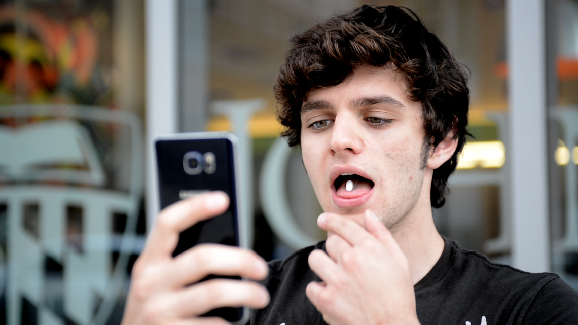 Mobile phone app, emocha, by emocha Mobile Health, allows people with opioid-use disorder to video themselves taking their anti-addiction medication. The video is then sent to clinicians who use it to verify patients’ adherence to their drug regimen.