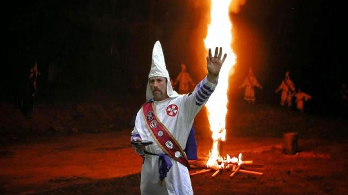 Frank Ancona in his role as the imperial wizard of the Traditionalist Knights of the Ku Klux Klan