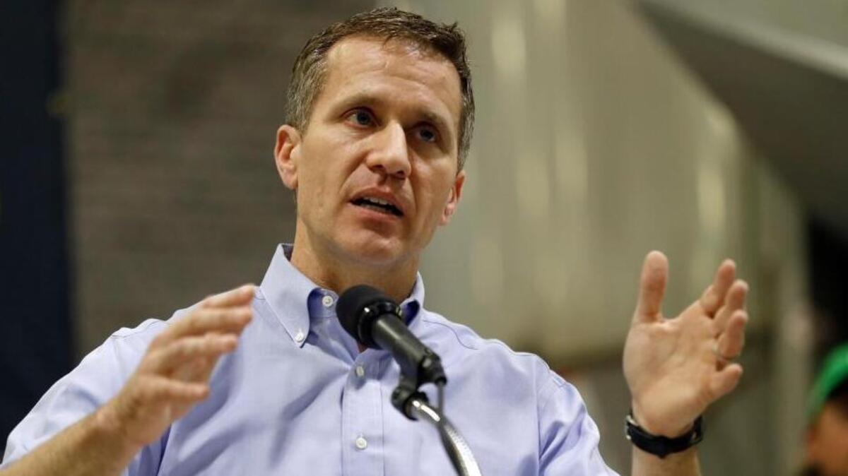 Missouri Gov. Eric Greitens outlines his tax overhaul plan to supporters at Doyle Manufacturing.