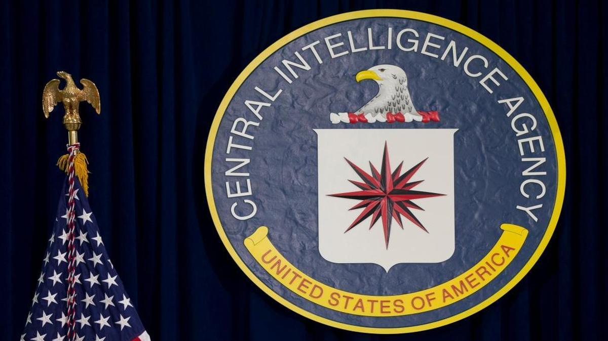 The seal of the Central Intelligence Agency at CIA headquarters in Langley, Va.