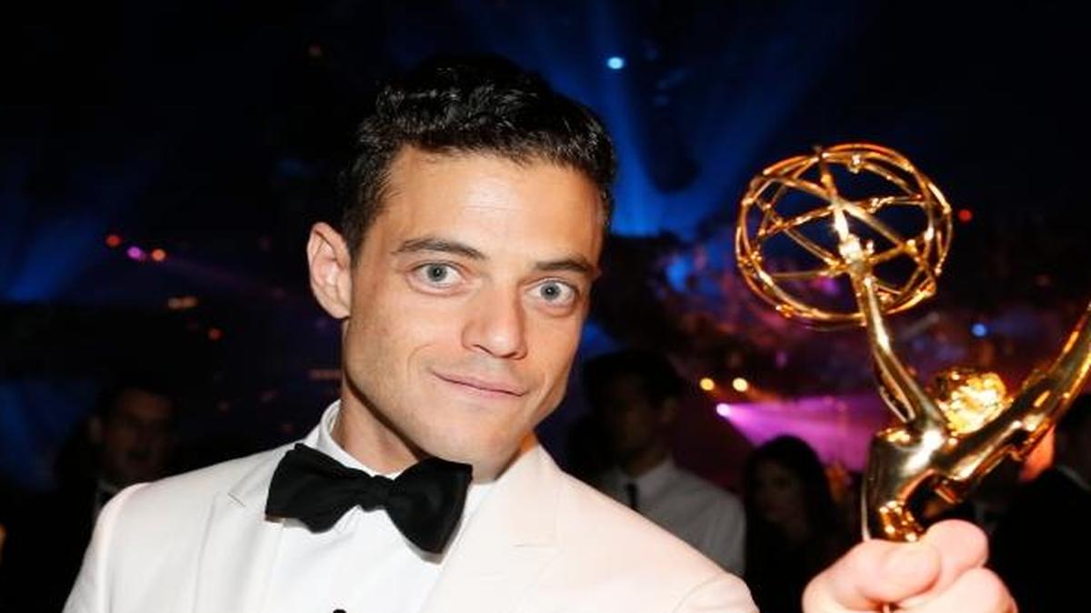 Rami Malek, winner of the award for outstanding lead actor in a drama series for “Mr. Robot”, attends the Governors Ball for the 68th Primetime Emmy Awards at the Los Angeles Convention Center on Sunday.