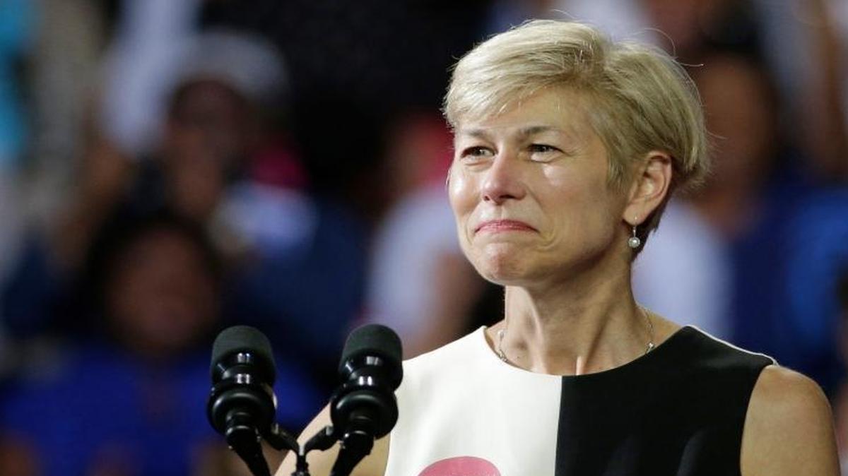 North Carolina Democratic Senate candidate Deborah Ross speaks at a campaign rally for Hillary Clinton in Charlotte, N.C. on July 5, 2016. Ross, who is challenging veteran Republican Sen. Richard Burr, is proposing a broad agenda to boost families and women.