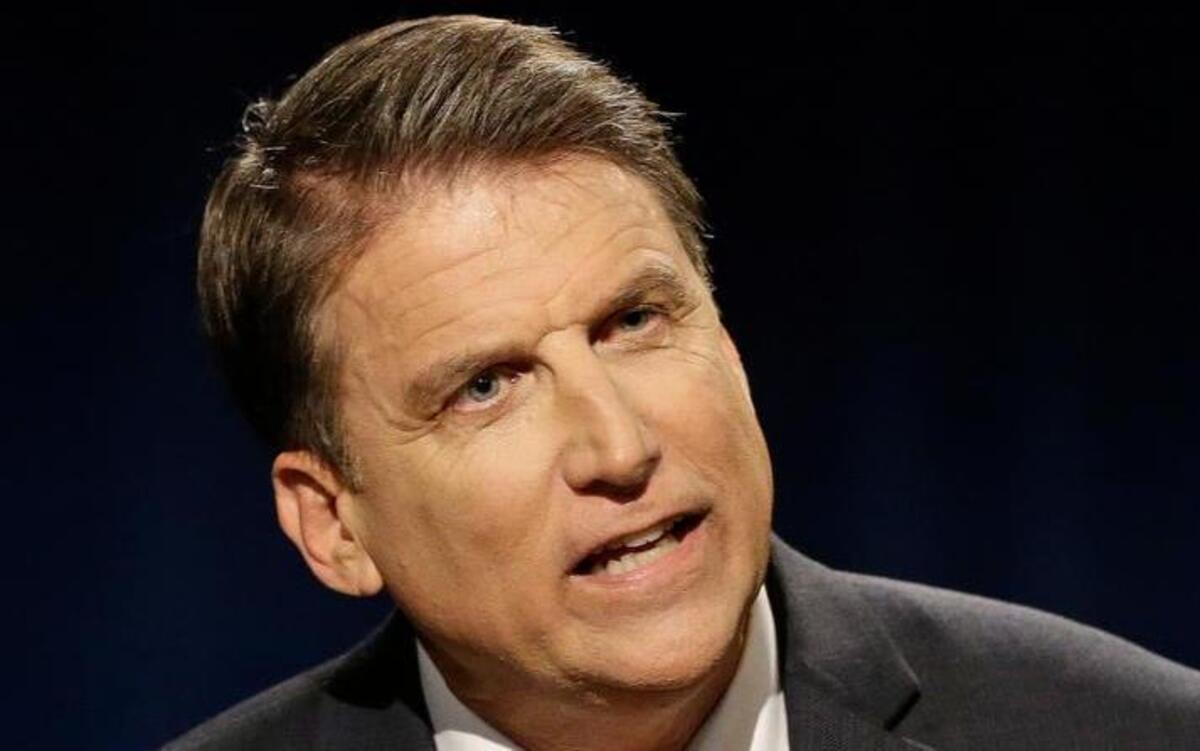 Republican Gov. Pat McCrory of North Carolina, shown here during a campaign debate on Oct. 11, 2016 at Research Triangle Park, N.C.