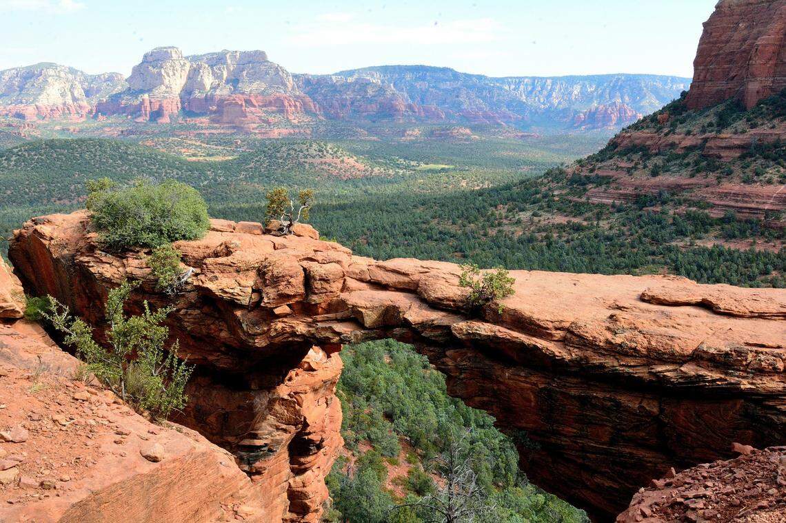 Devil’s Bridge in Sedona, Arizona, is pictured.