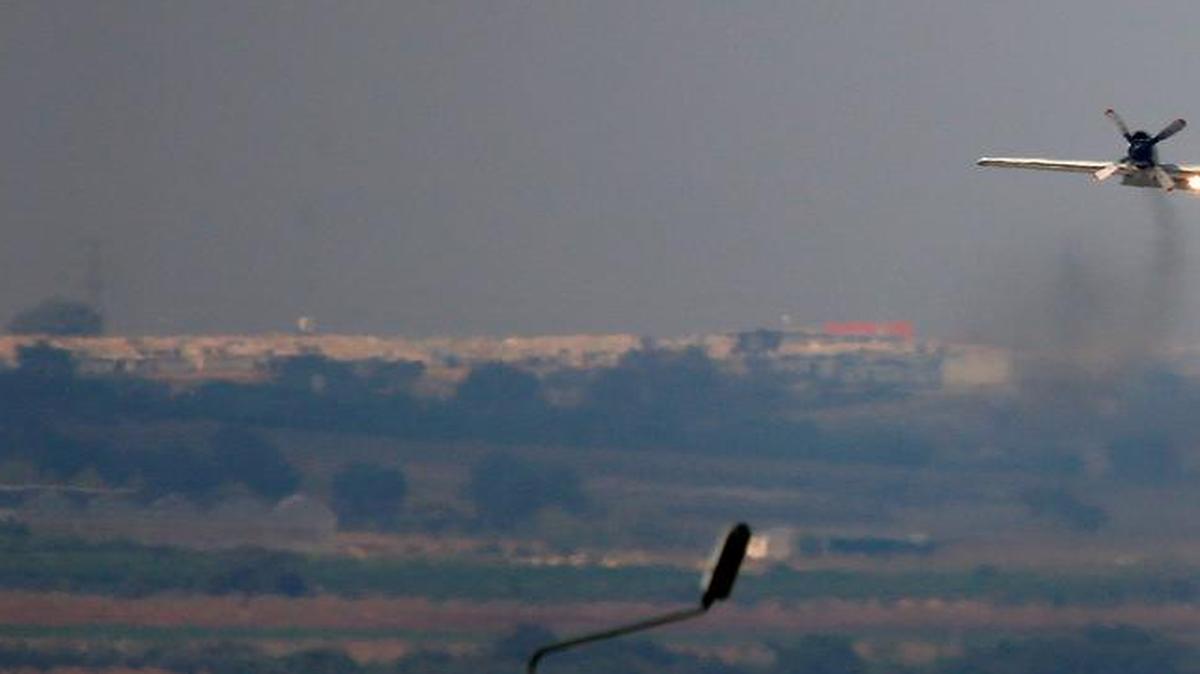 
A United States Navy airplane takes off at Incirlik Air Base in southern Turkey Friday, July 31. 
