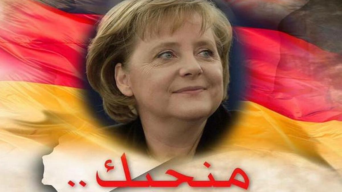 
A meme found on Twitter declares “We love you” and calls Angela Merkel a ‘compassionate mother.” 
