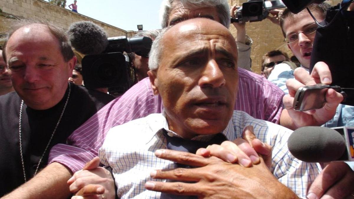 
Mordechai Vanunu was released in 2004 after serving 18 years in prison for revealing details of Israel’s nuclear weapons program. The U.S. agreed in 1969 not to discuss Israel’s nuclear arsenal, which has not been mentioned during the current debate on the agreement with Iran. 
