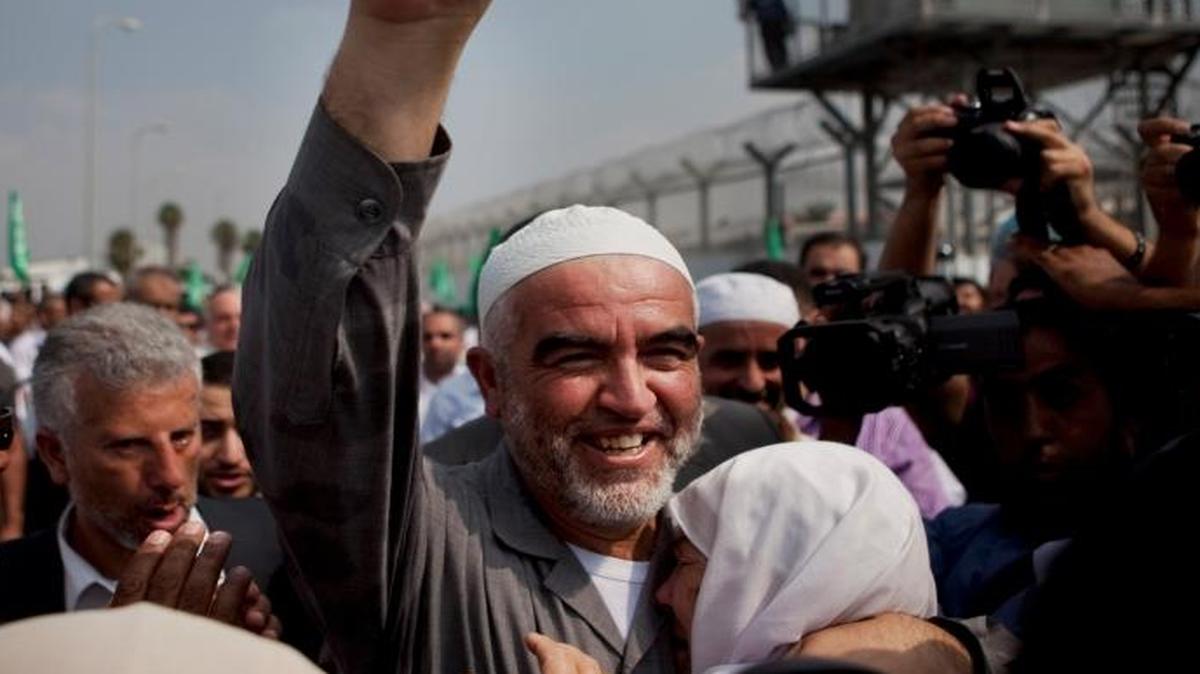 Sheik Raed Salah, the leader of the northern branch of the Islamic Movement in Israel, is seen in this 2010 photo arriving at Ayalon prison to serve his sentence. On Tuesday, the government outlawed the branch of the Islamic Movement that he leads.