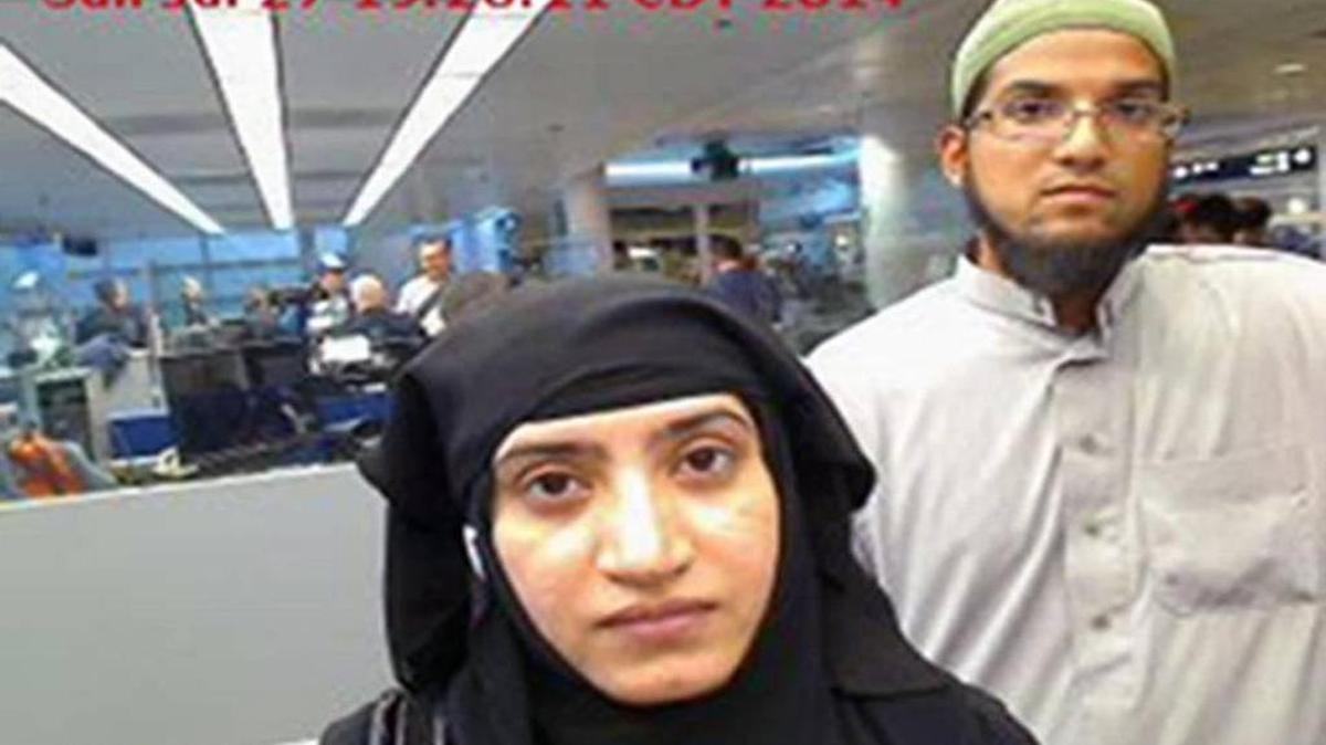 Tashfeen Malik, who with her husband gunned down 14 people at a holiday in San Bernardino a year ago, is shown as she passed through U.S. Customs at O’Hare International Airport July 27, 2014. Malik was among the 25 jihadi women studied in an effort to find common signs of radicalization. The study found no similarities among the women.