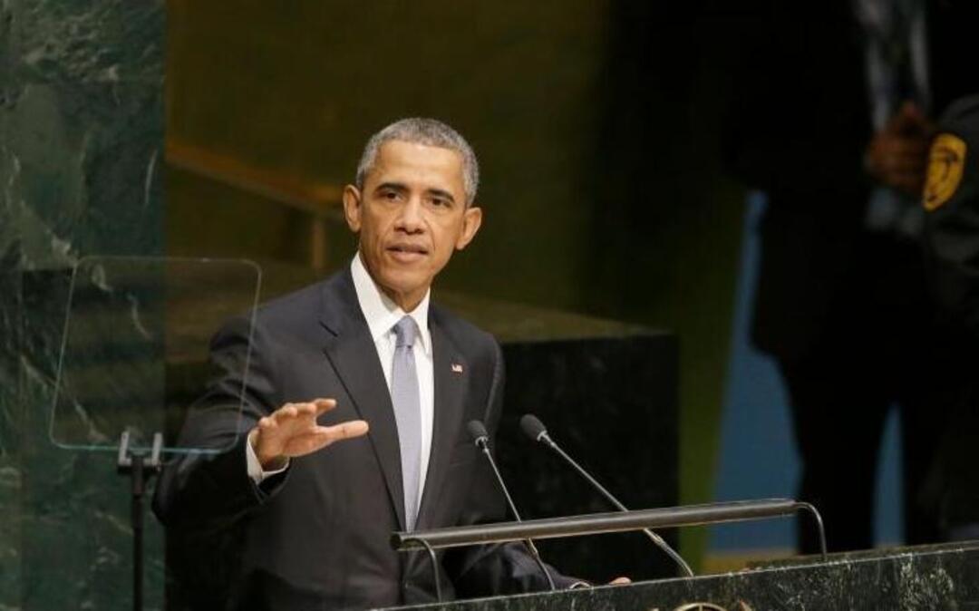 
President Barack Obama addresses the 70th session of the United Nations General Assembly Monday.
