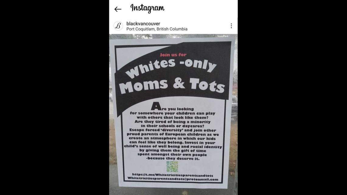 Posters for ‘Whites-only moms and tots’ group found in Canada neighborhood stir outrage