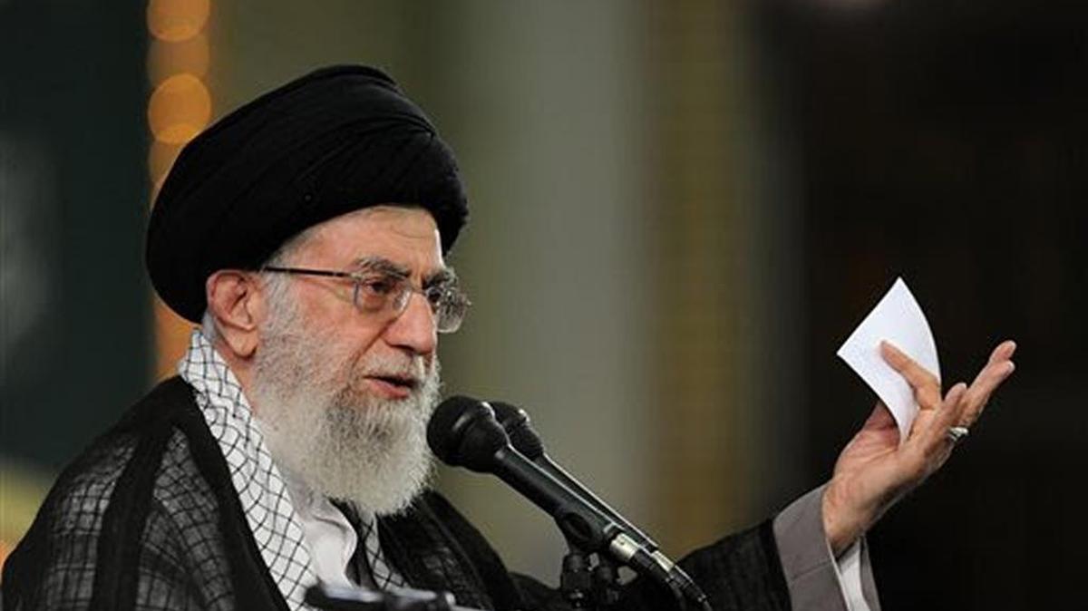 
Iranian Supreme Leader Ayatollah Ali Khamenei delivers a speech in Tehran on Aug. 17, 2015, saying the fate of a historic nuclear deal with world powers is still unclear as lawmakers in both the Islamic Republic and the U.S. review it.
