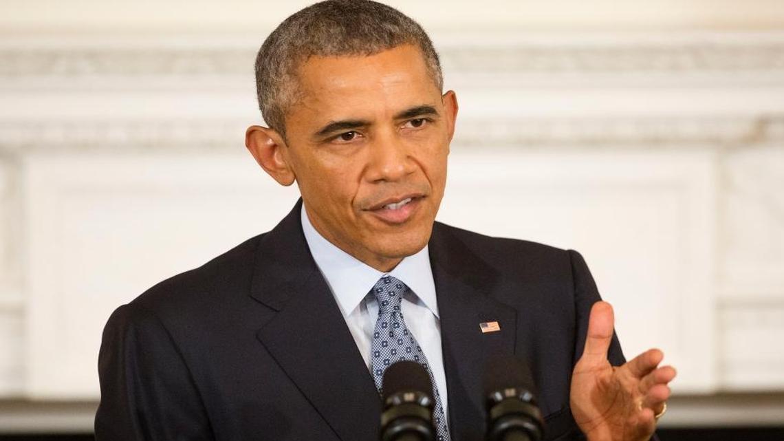 
President Barack Obama told a news conference Friday that he won’t be drawn into a proxy war with Russia over Syria. 
