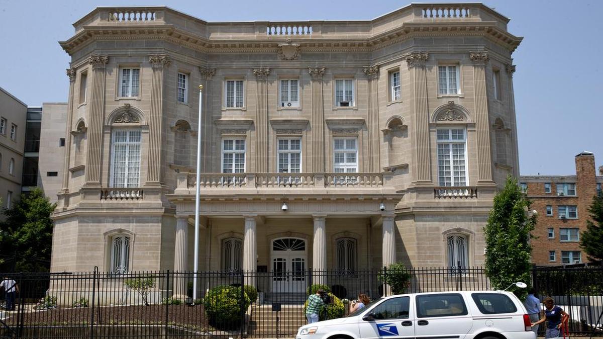 
When the U.S.-Cuba agreement on embassies goes into effect later this month, the Cuban flag will be raised in front of what now is the Cuban Interests Section in Washington
