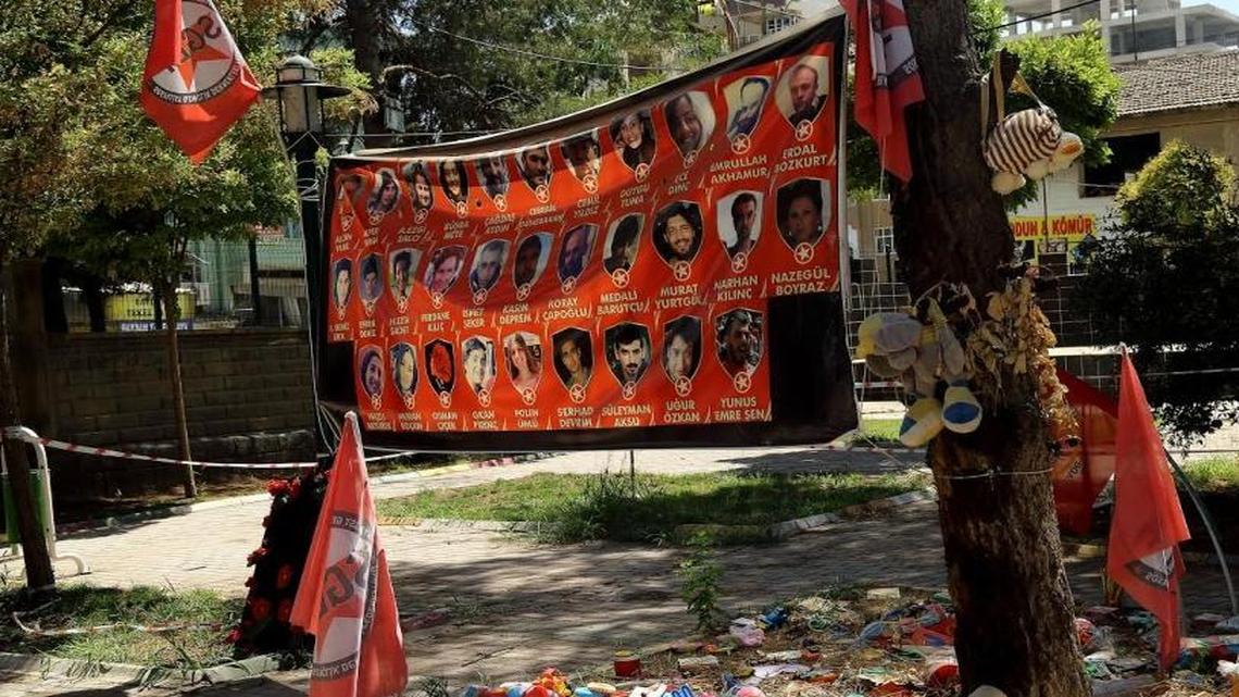 
A suicide bombing blamed on the Islamic State killed at least 31 students at a Kurdish youth center in the Turkish town of Suruc. The attack touched off increased violence between the Turkish government and the Kurdish Workers Party, or PKK, ending a three-year cease-fire and hobbling U.S. efforts in Syria.

