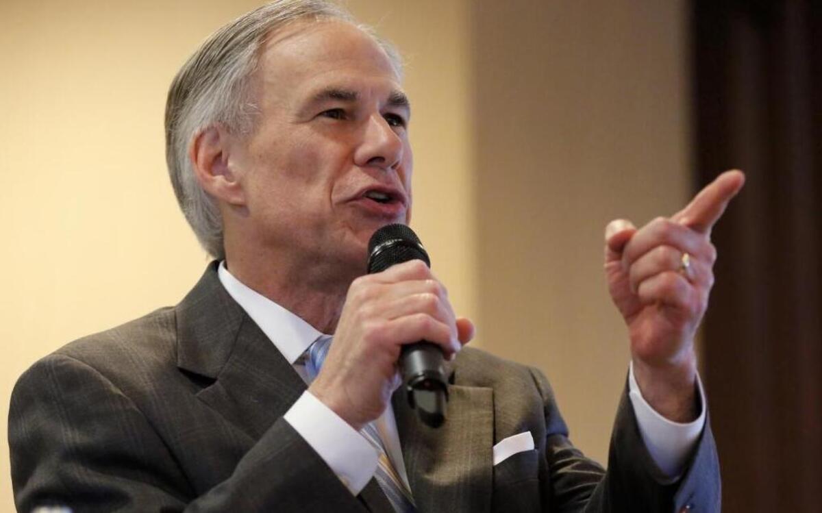 Texas Gov. Greg Abbott speaks to the Economic Freedom Summit at the Petroleum Club in Fort Worth, Texas, on March 27, 2017.