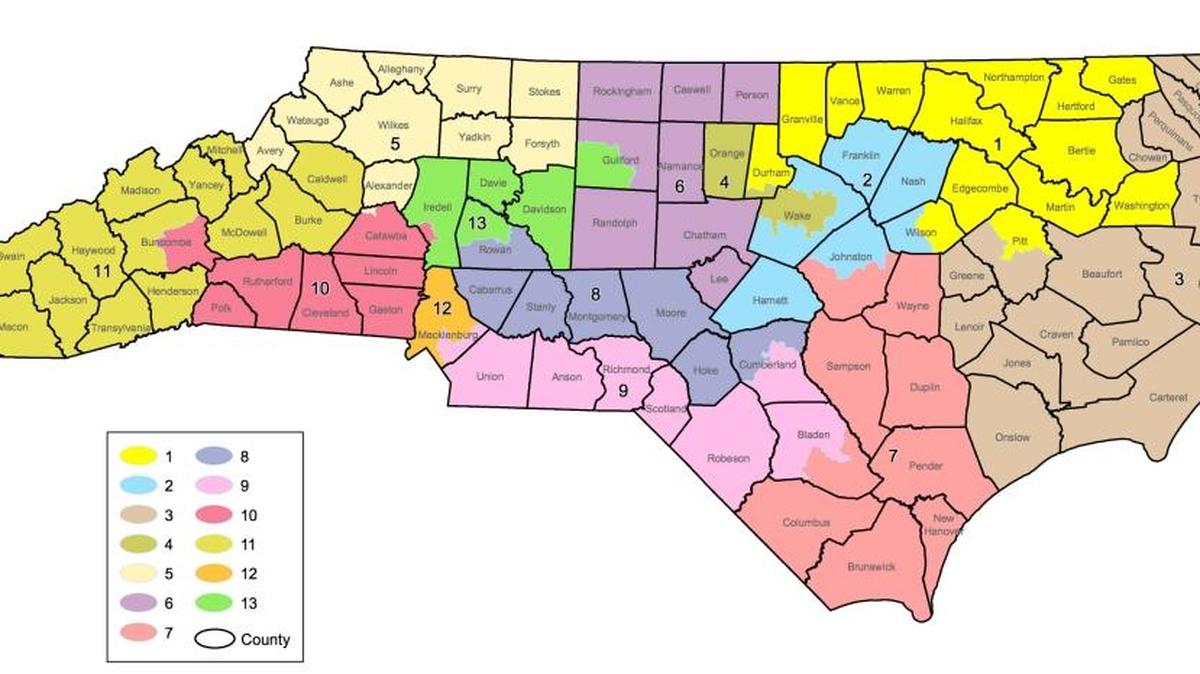 Republican legislators released this proposed map of new congressional districts Wednesday.