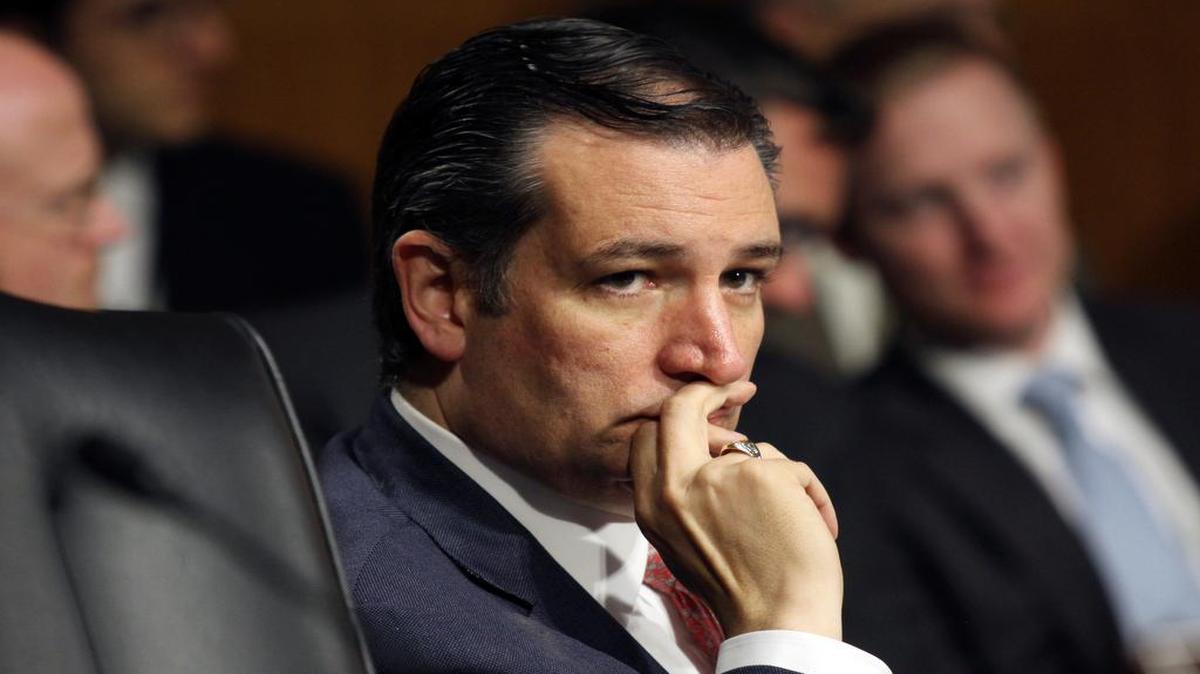 
Sen. Ted Cruz, R-Texas, listens at a Senate Judiciary Committee on Tuesday, July 21, 2015 on Capitol Hill in Washington. 
