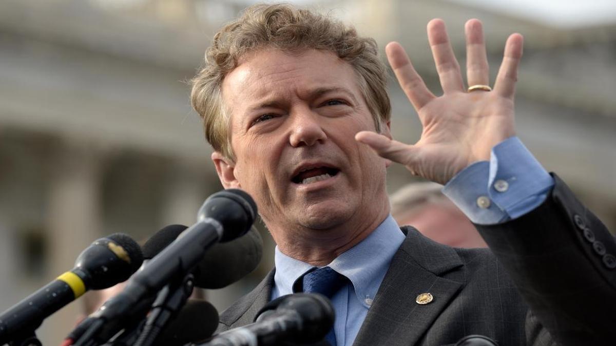 Sen. Rand Paul, R-Ky., speaks about health care, Tuesday, March 7, 2017, during a news conference on Capitol Hill in Washington.