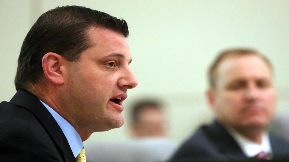 In this March 2014 file photo, Rep. David Valadao, R-Hanford, speaks at Fresno City Hall.