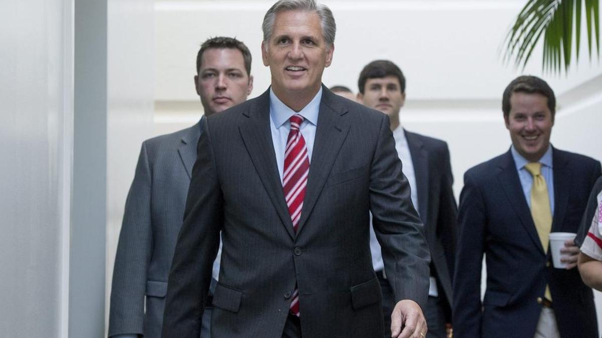 
House Majority Leader Kevin McCarthy, seen in this 2014 picture, is on his way to becoming House speaker.
