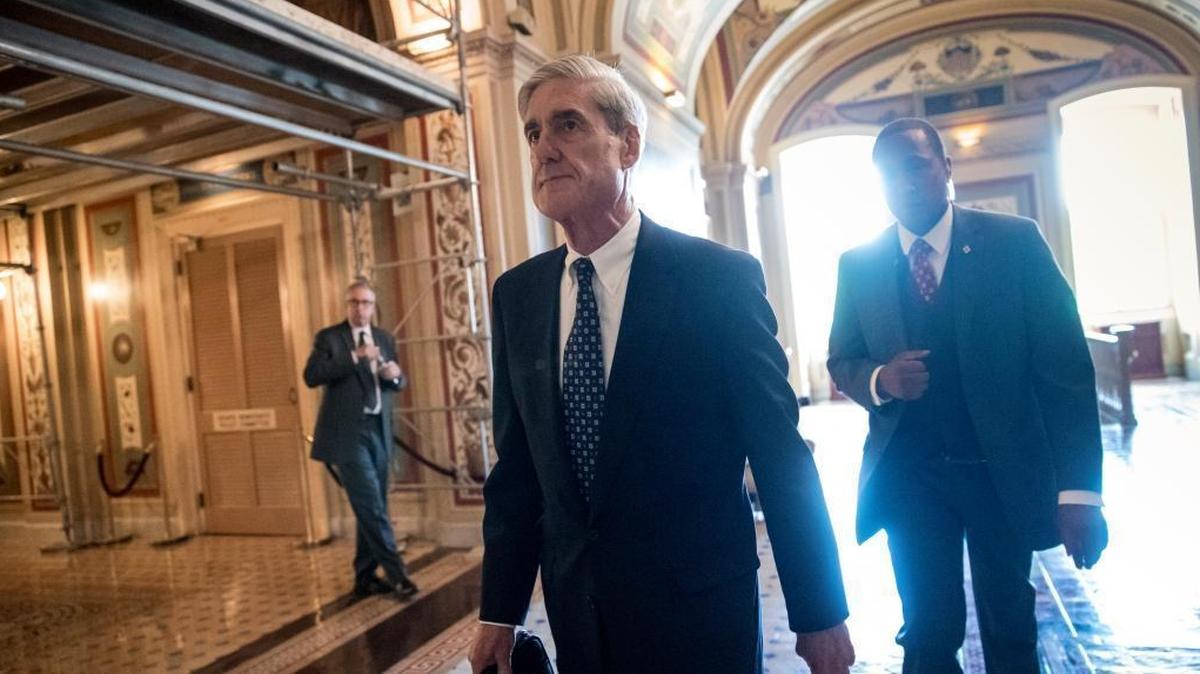 Special Counsel Robert Mueller departs after a June closed-door meeting with members of the Senate Judiciary Committee about Russian meddling in the election at the Capitol in Washington.