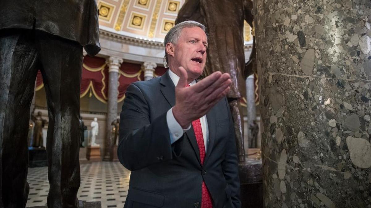 Rep. Mark Meadows, R-N.C., chairman of the conservative Freedom Caucus, said he is opposed to the latest short-term government funding measure.