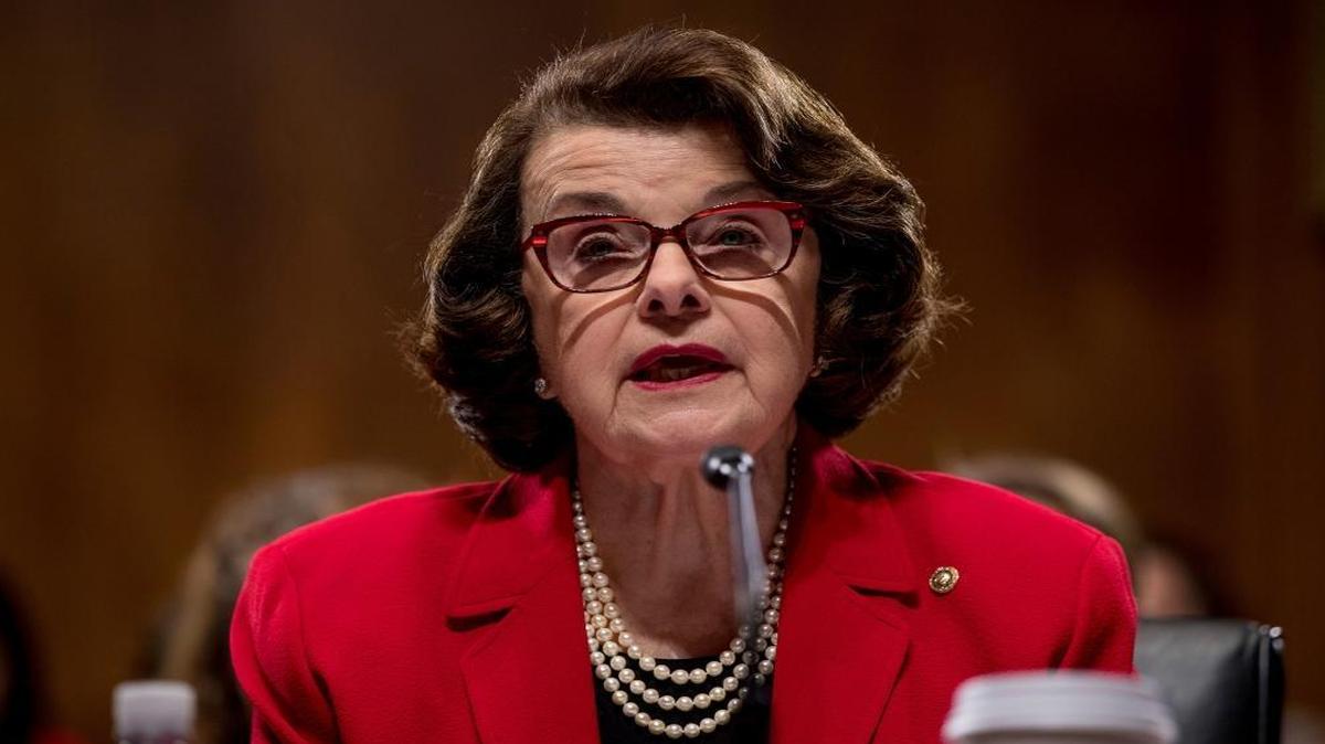 The Senate Judiciary Committee's ranking member, Sen. Dianne Feinstein, D-Calif. speaks on Capitol Hill in Washington, Tuesday, Jan. 31, 2017.