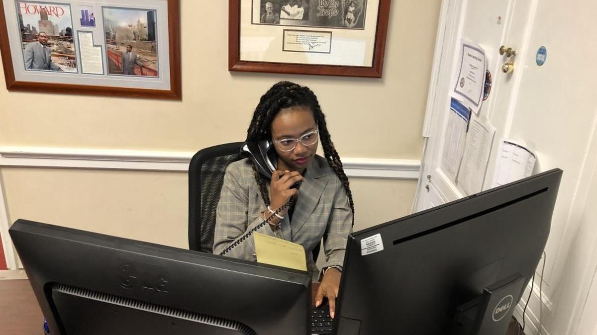 North Carolina A&T State University grad Vashti Hinton, 23, landed a full time job in the Washington office of Rep. Gregory Meeks, D-N.Y., after participating in an internship program for historically black college students created by Rep. Alma Adams, D-N.C., and Mark Walker, R-N.C., to help persuade minority students to pursue careers on Capitol Hill, where the congressional staff workforce is mostly white.
