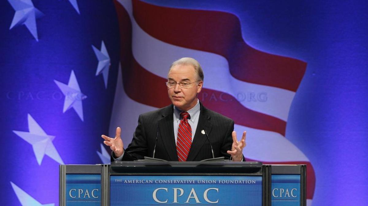 In a file photo, Rep. Tom Price, R-Ga., addresses the Conservative Political Action Conference in 2011. The choice of President-elect Donald Trump to head the Department of Health and Human Services, Price, an orthopedic surgeon, belongs to a medical association that holds many views that are out of the mainstream.