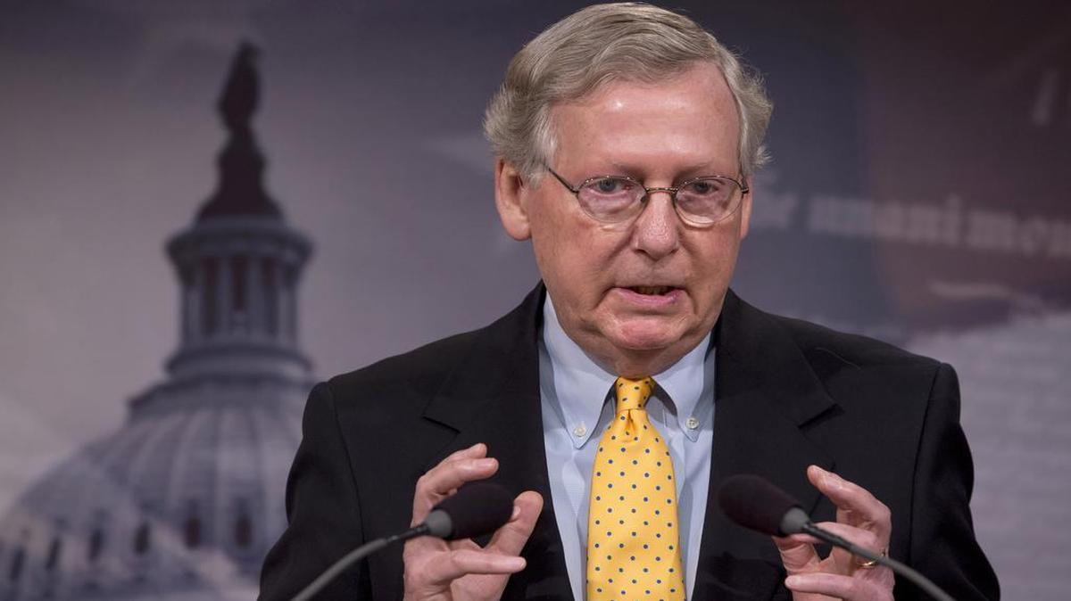 
Senate Majority Leader Mitch McConnell, R-Ky., said congressional lawmakers won't be able to defund Planned Parenthood until a new president occupies the White House in 2017. In photo, McConnell speaks during a news conference in Washington, D.C. on Aug. 6, 2015.
