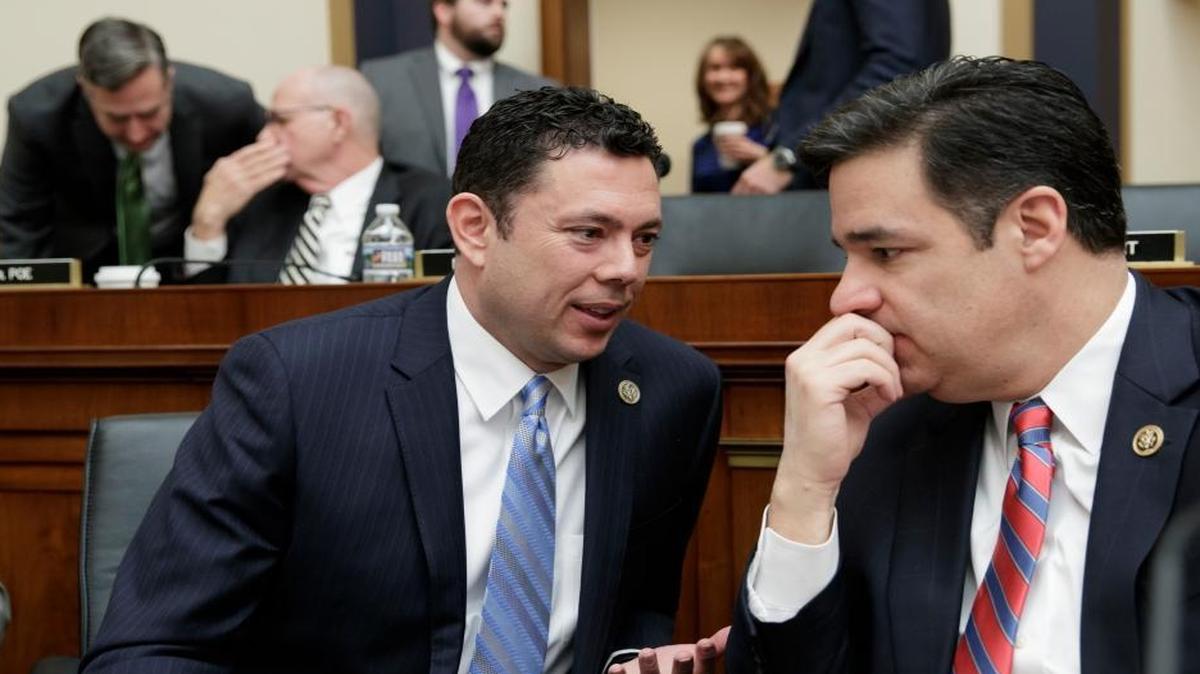Rep. Raúl Labrador, R-Idaho, right, opposes a GOP bill unveiled this week that would repeal the landmark 2010 health care law, but he says he’s eager to negotiate with President Donald Trump to make the legislation better. Here, Labrador confers with Rep. Jason Chaffetz, R-Utah, at a meeting of the House Judiciary Committee on Feb. 28, 2017.