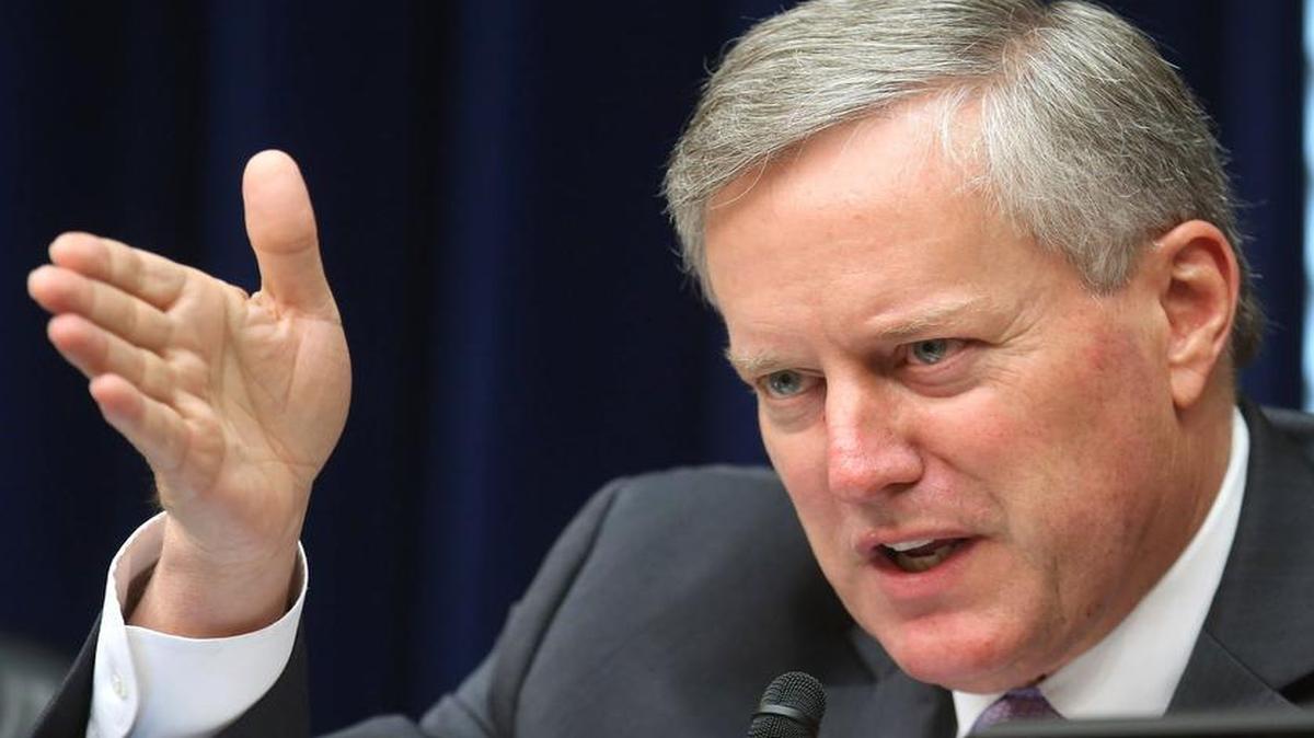 
House Oversight Subcommittee on Government Operations Mark Meadows, R-N.C., questions witnesses during a hearing about digital accountability in the Rayburn House Office Building on Capitol Hill on July 29, 2015 in Washington, D.C. Considered a member of the conservative Tea Party movement in the House of Representatives, Meadows filed a 'motion to vacate' Tuesday to try to force Speaker John Boehner, R-Ohio, from his leadership post.
