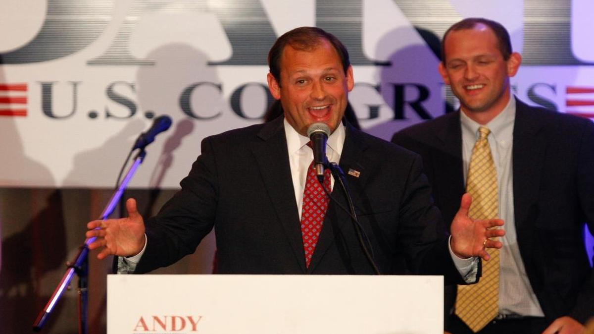 Rep. Andy Barr, R-Lexington, speaks to supporters following his re-election to Congress in November 2014. Barr is a top recipient of campaign support from the coal industry.
