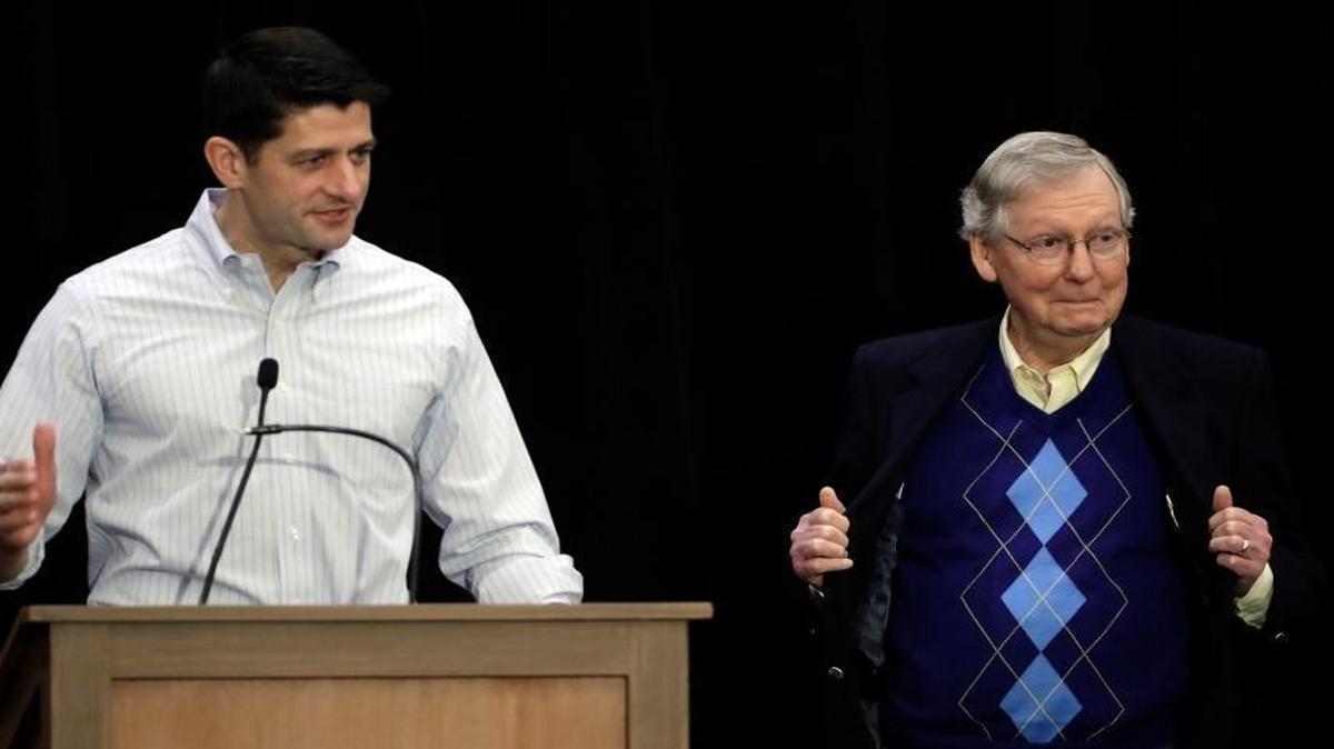 Can Paul Ryan and Mitch McConnell stop Republicans concerned about President Donald Trump’s executive order on immigration?