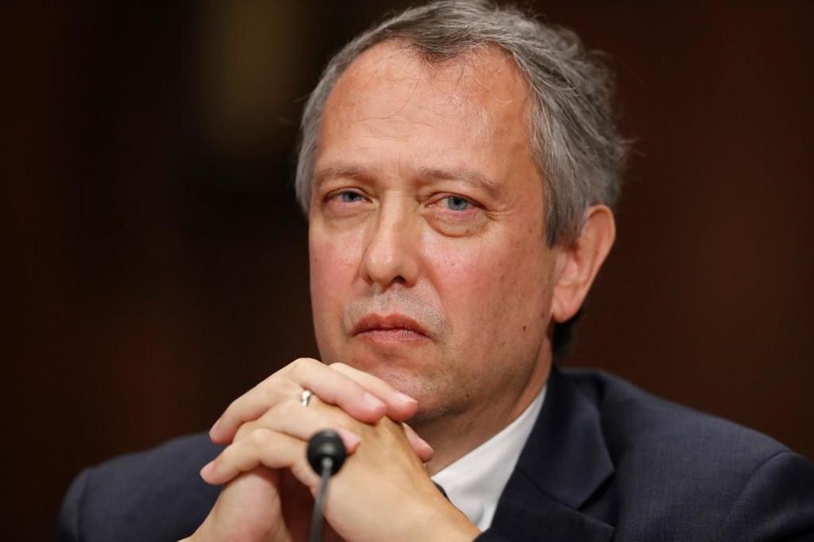 Thomas Farr is seated during a Senate Judiciary Committee hearing on his nomination to be a judge on the United States District Court for the Eastern District of North Carolina, on Sept. 20, 2017 in Washington.