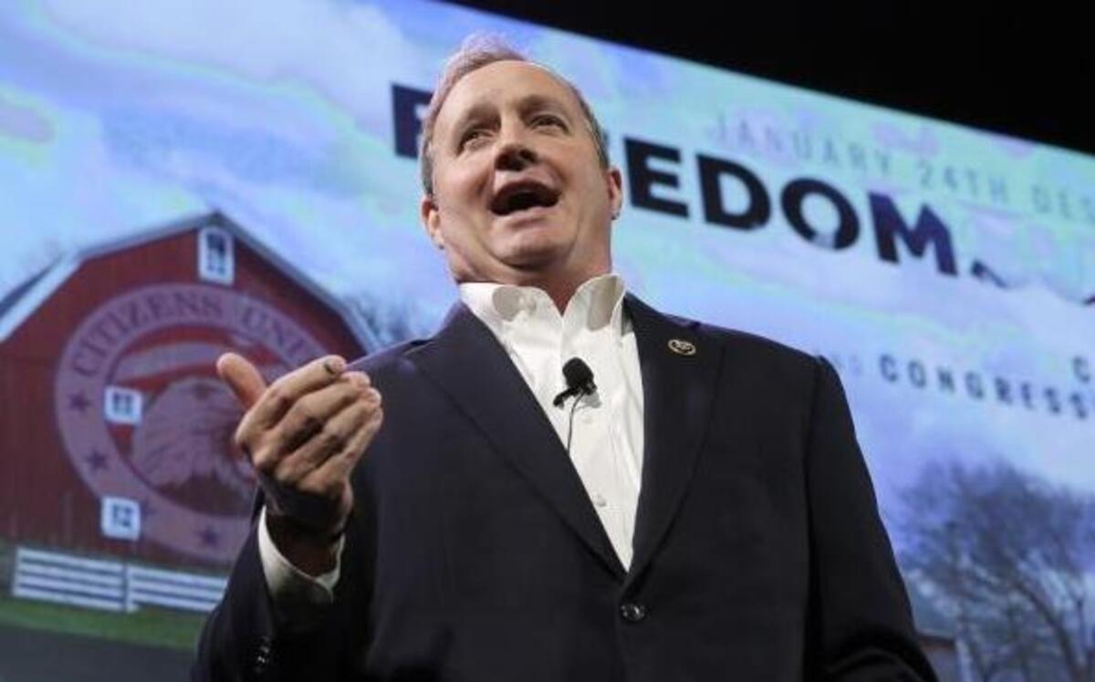 Rep. Jeff Duncan, R-S.C., defended his proposal to ease restrictions on gun silencers after a New York senator went on a tweet storm to disparage the legislation. In the photo, Duncan speaks during the Freedom Summit, Jan. 24, 2015, in Des Moines, Iowa.