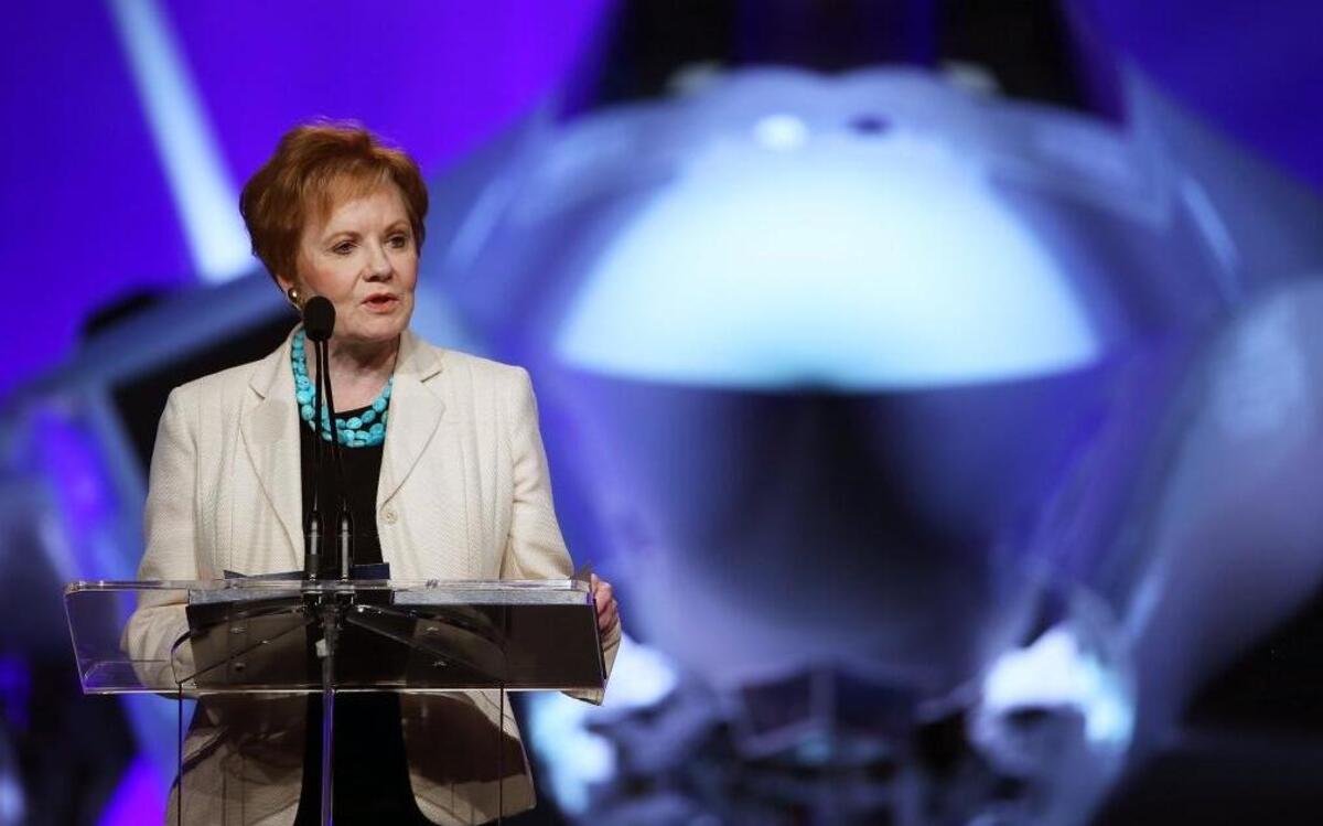 Rep. Kay Granger at a ceremony celebrating the rollout of the F-35 to Norway in 2015. Granger introduced a bill Tuesday that would defund the UN until it overturns an Israel resolution that passed when the U.S. abstained.