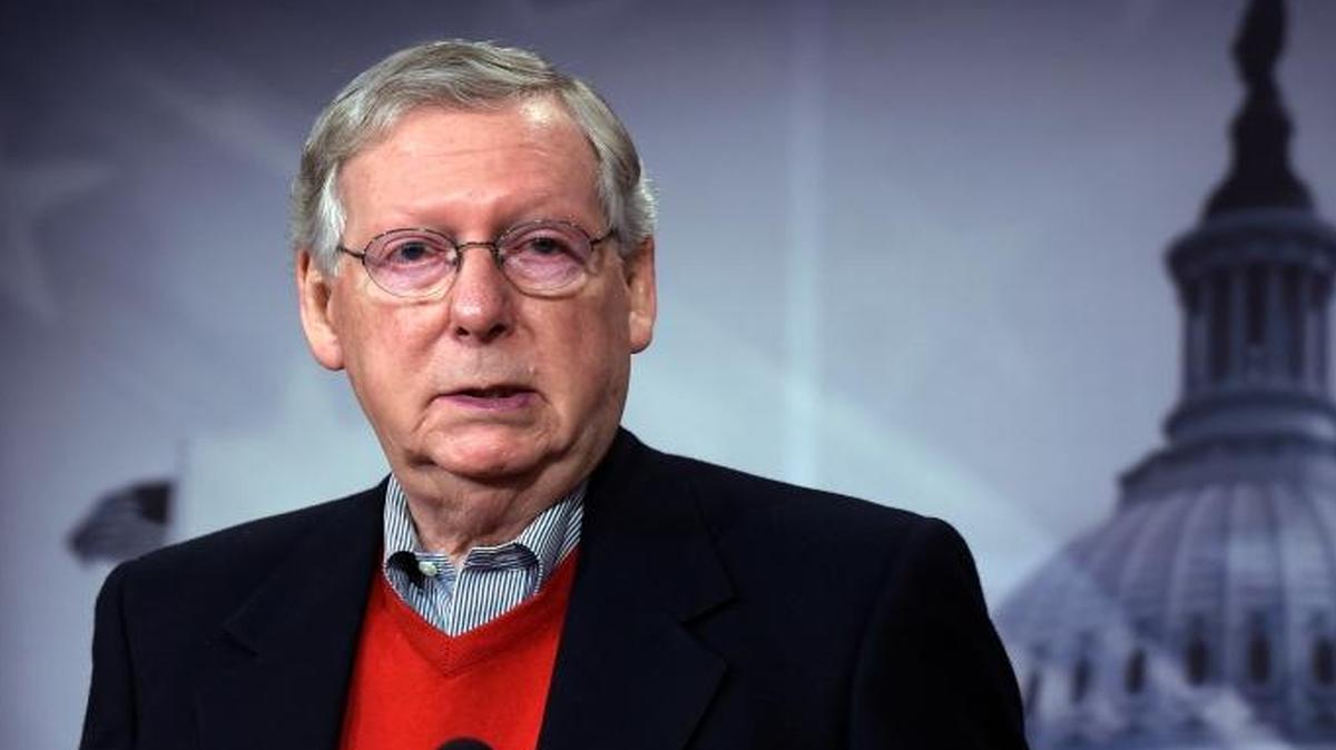 Senate Majority Leader Mitch McConnell of Ky., speaks during a news conference on Capitol Hill in Washington, D.C., Dec. 12, 2016.