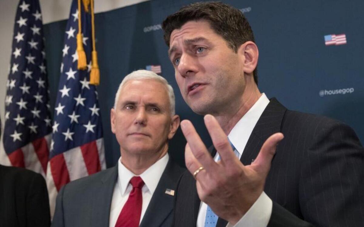 Vice President-elect Mike Pence, left, joins House Speaker Paul Ryan of Wis. at a news conference on Capitol Hill in Washington, Wednesday, Jan. 4, 2017, following a closed-door meeting with the GOP caucus. Pence and Ryan promised repeal of President Obama's health care law now that the GOP is in charge of White House and Congress.