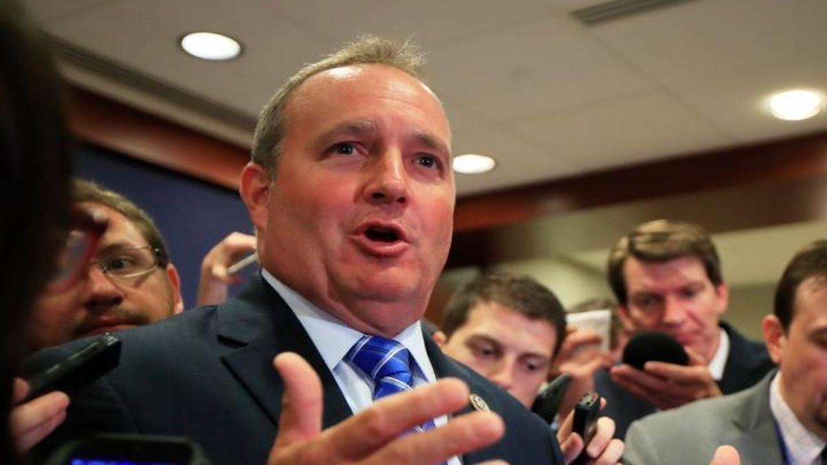 Rep. Jeff Duncan, R-S.C. speaks to reporters on Capitol Hill in Washington, Wednesday, June 14, 2017, following the shooting of House Majority Whip Steve Scalise of La., and others, during a Congressional baseball practice in Alexandria, Va.