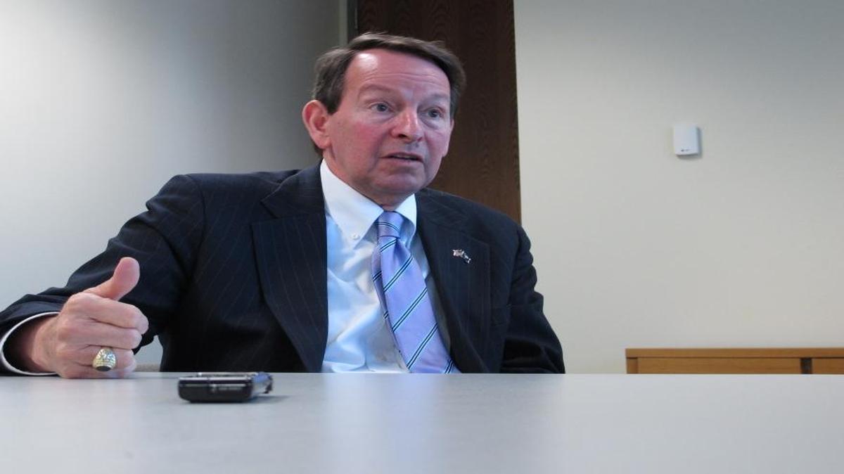 Mick Zais speaks to an Associated Press reporter in Columbia, S.C. He is the nominee for deputy education secretary.