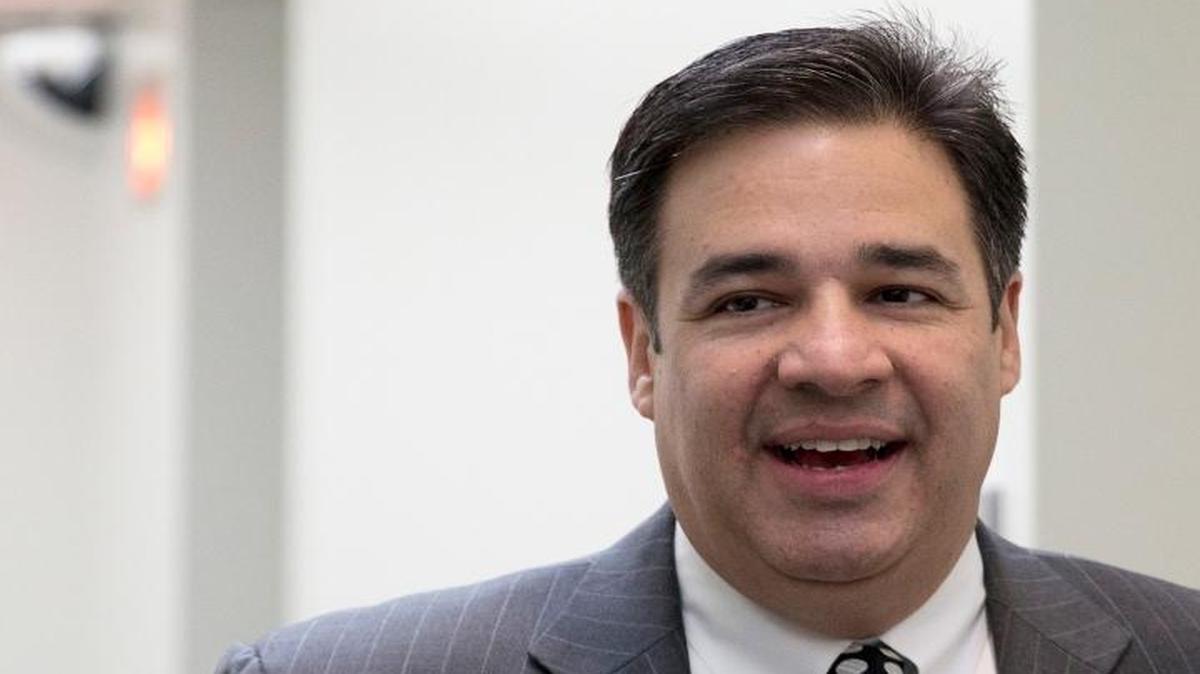 Rep. Raul Labrador, R-Idaho, walks from a House GOP candidate forum on Capitol Hill in Washington, Wednesday, Oct. 28, 2015. Labrador is an original co-sponsor of the Sentencing Reform Act. (AP Photo/Carolyn Kaster)