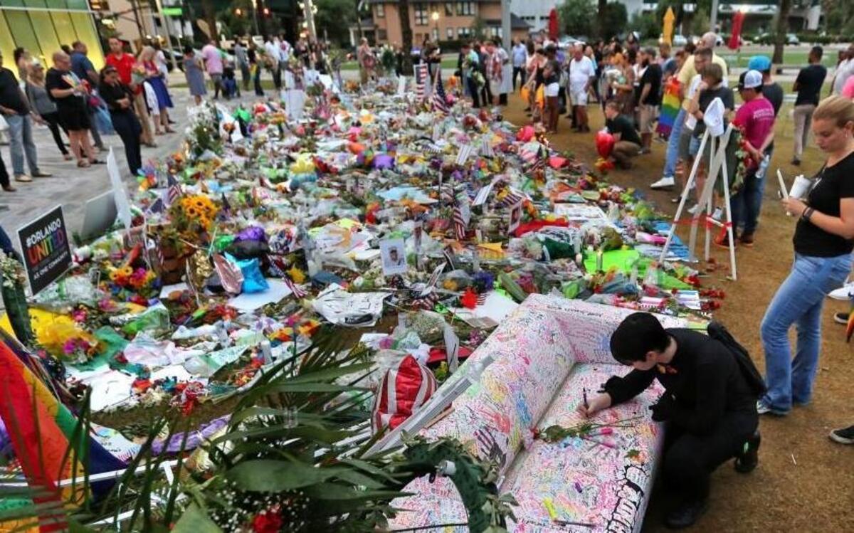 Mourners gathered Saturday in downtown Orlando to remember the victims of the Pulse nightclub shooting. On Monday, the Senate will consider four bills that supporters say would help limit the ability of suspected terrorists to buy guns. None is expected to pass.
