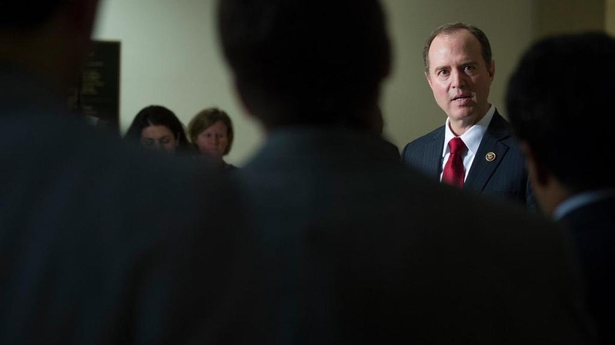 House Intelligence Committee Ranking Member Adam Schiff, D-Calif., speaks with reporters about the committee's investigation into Russia's involvement in the recent U.S. presidential election, on Captiol Hill in Washington, March 7, 2017.