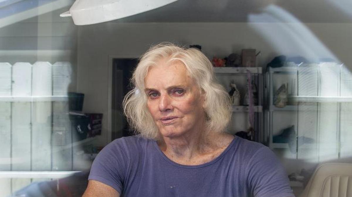 
Pippa Garner poses for a portrait at her new home in Long Beach, Calif., on July 23, 2015. Garner was recently evicted from her apartment. "The landlord saw me and said to me: I don't like the way you look, I don't want you here." She prefers Hollywood and surrounding neighborhoods because she feels there's more of an art scene, but Garner had to find a quick and economical apartment. She is currently on the hunt for a new place. Congressional Democrats introduced sweeping civil rights legislation on Thursday that would protect the LGBT community from discrimination based on sexual orientation and gender identity.
