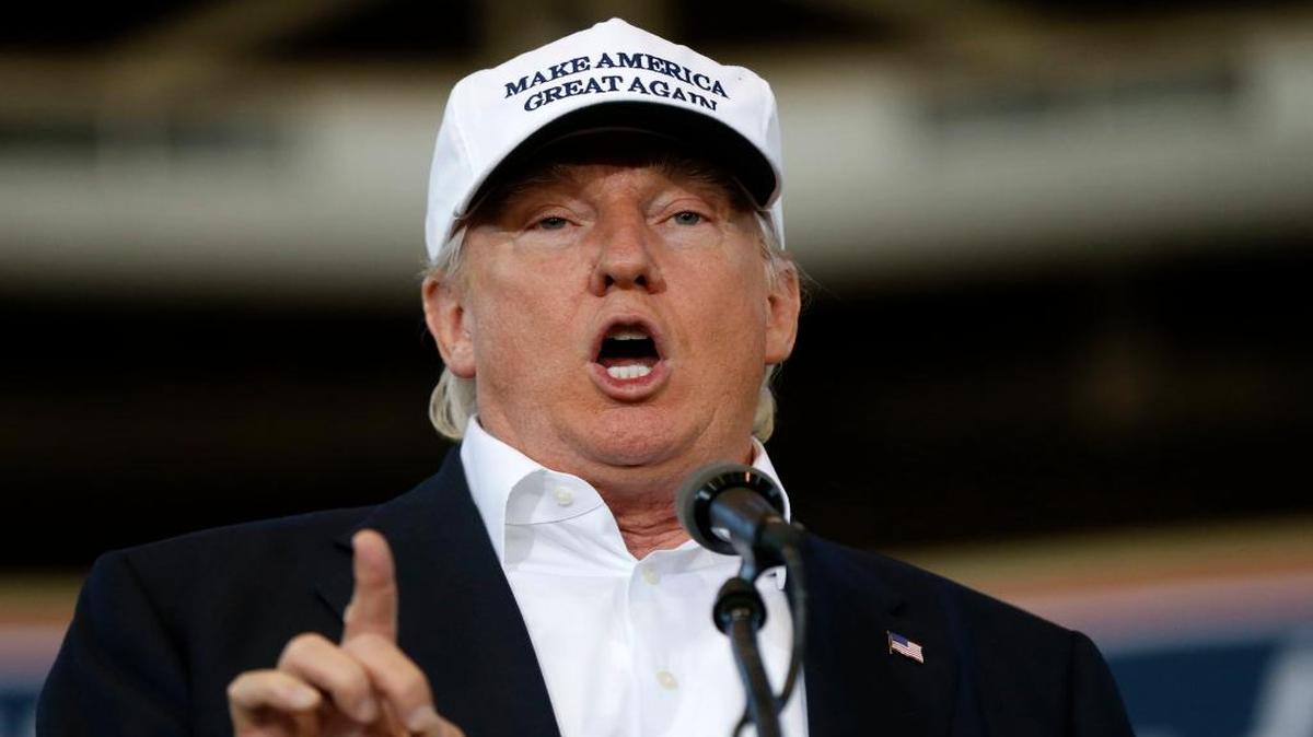 In this Saturday, Aug. 27, 2016, file photo, Republican presidential candidate Donald Trump speaks in Des Moines, Iowa. Trump promised on Twitter that he'll make a major speech on illegal immigration on Wednesday, Aug. 31, 2016, carrying his self-declared "immigration week" into a second. Trump appears unable to decide what his policy on his signature issue ought to be, an odd place for a candidate 10 weeks before Election Day and a dark harbinger of indecision for a potential president.
