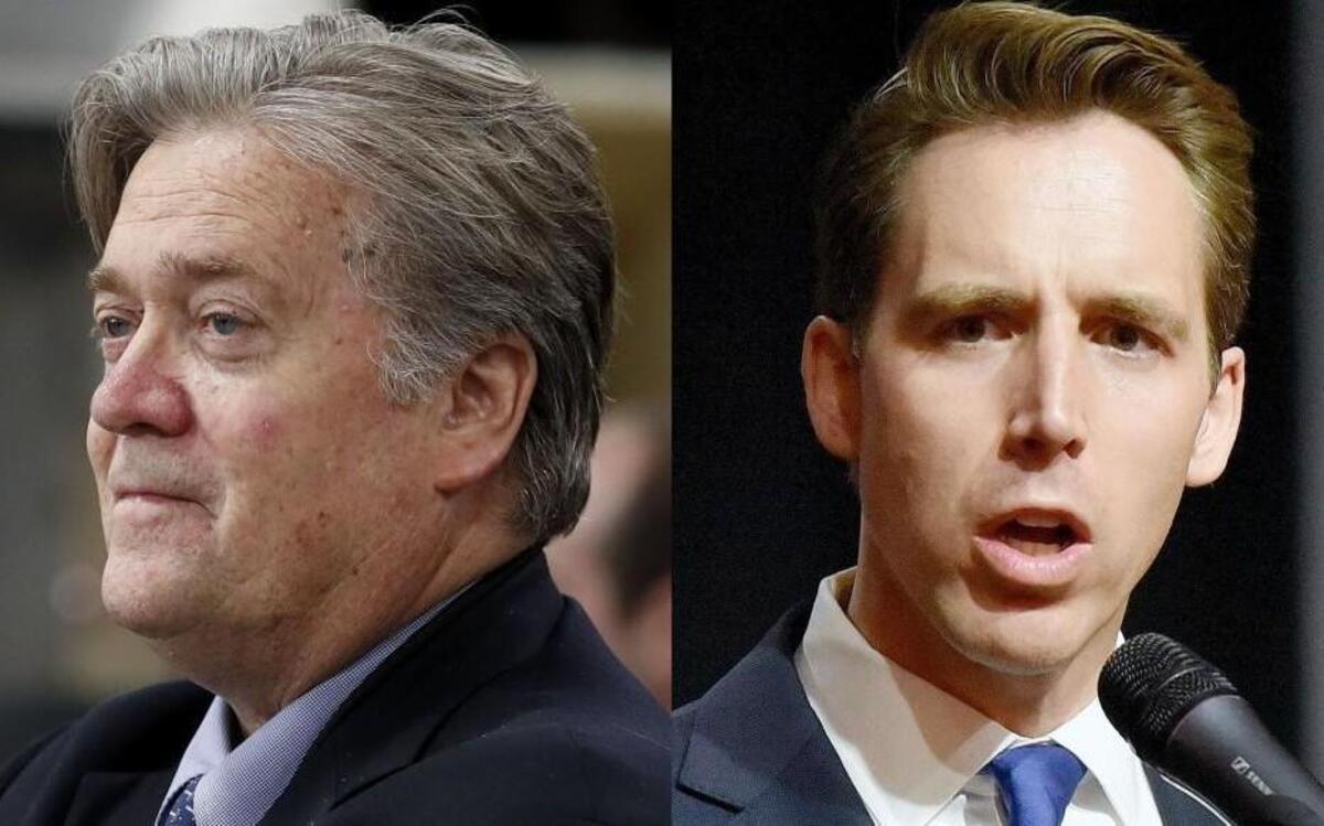 Steve Bannon and Josh Hawley