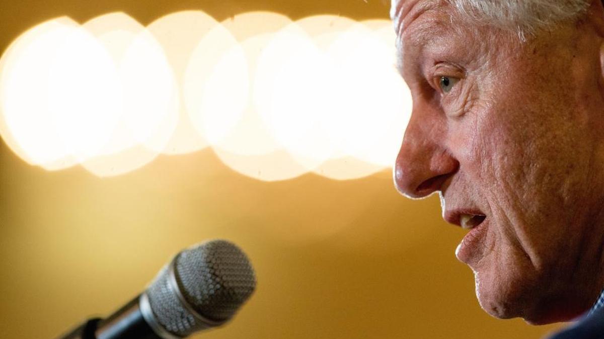 Former President Bill Clinton speaks during a campaign stop for his wife Democratic presidential candidate Hilary Clinton, Thursday, Jan. 7, 2016, at the National Czech & Slovak Museum in Cedar Rapids, Iowa.
